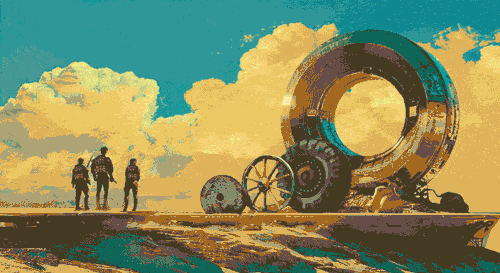 Wheel as the symbolic representation of how a history of innovation that will roll on into the future.